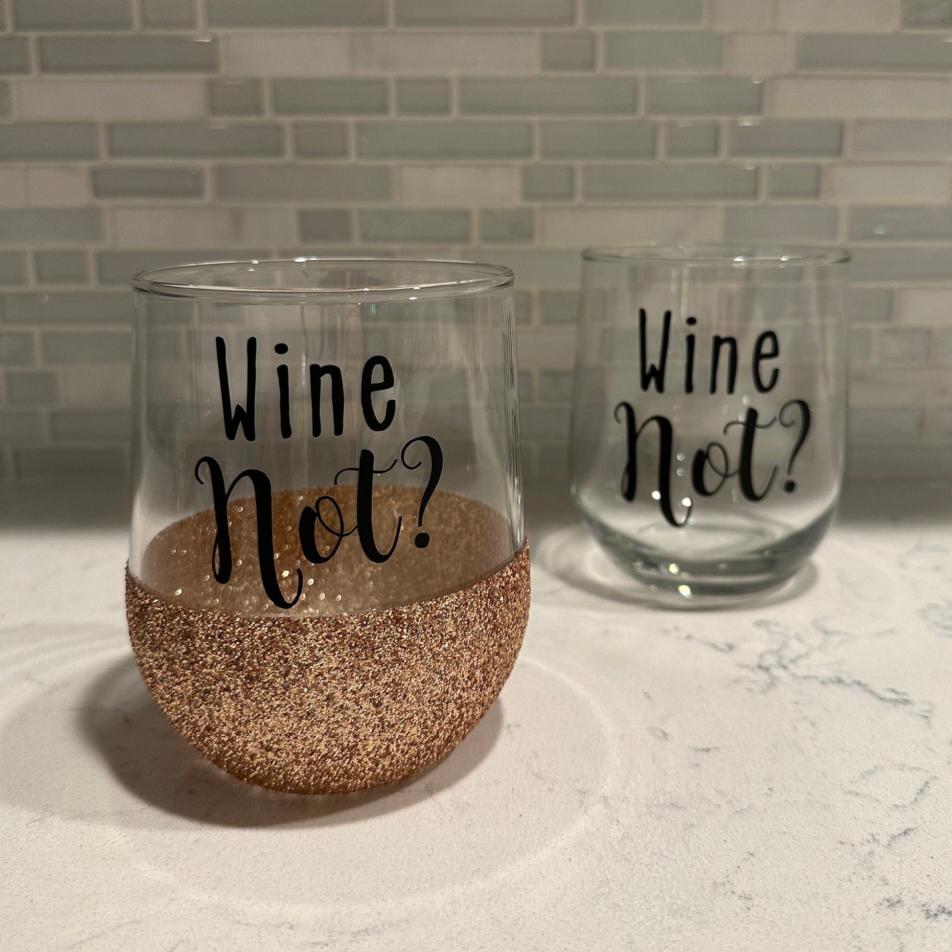 Wine Not? Stemless Wine Glass