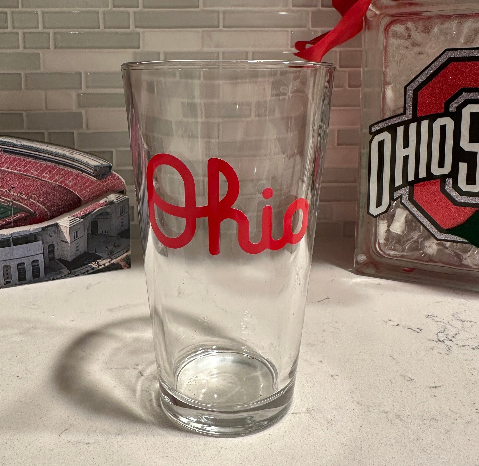 Script Ohio Pint Glass