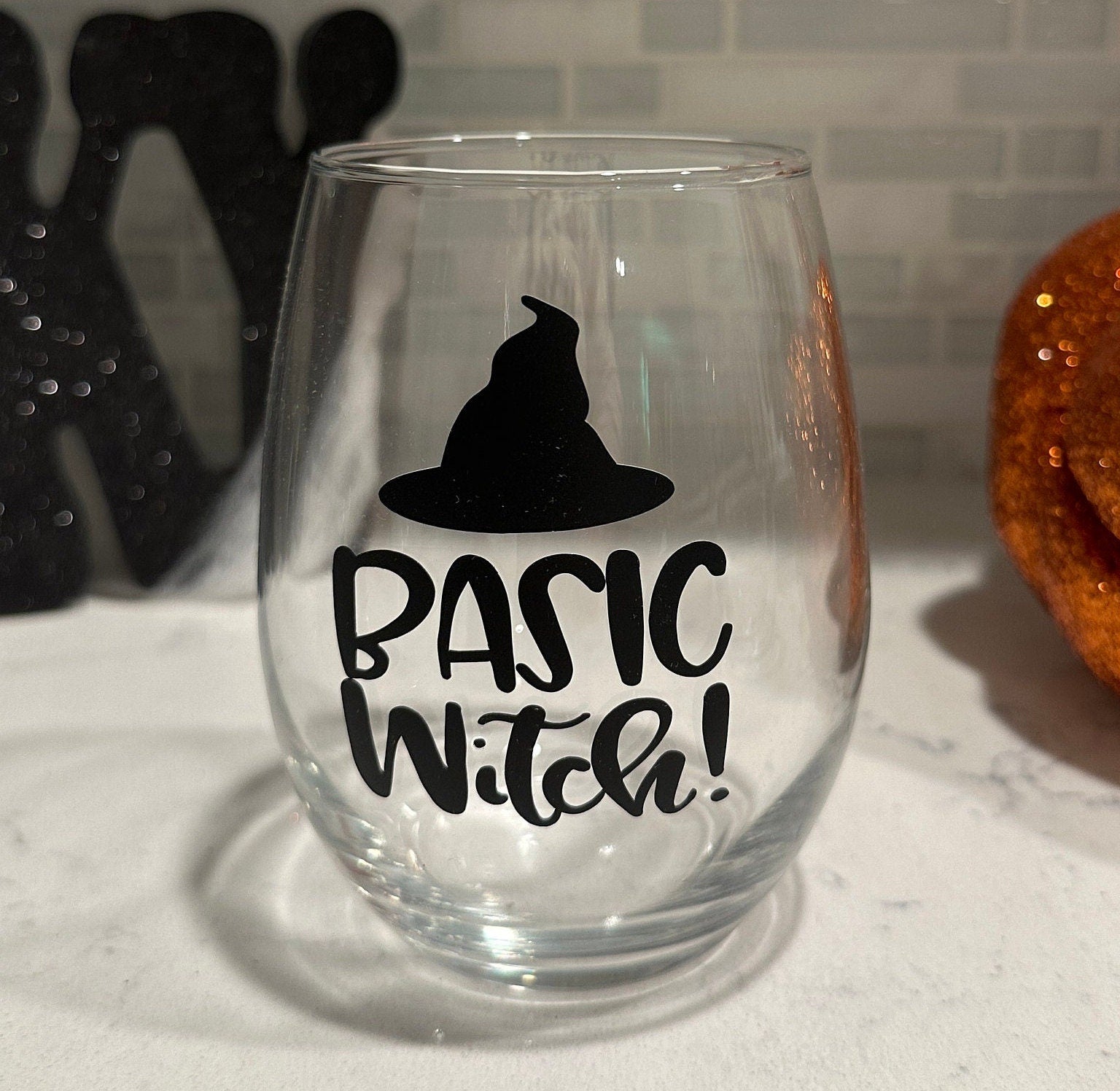 Basic Witch Stemless Wine Glass