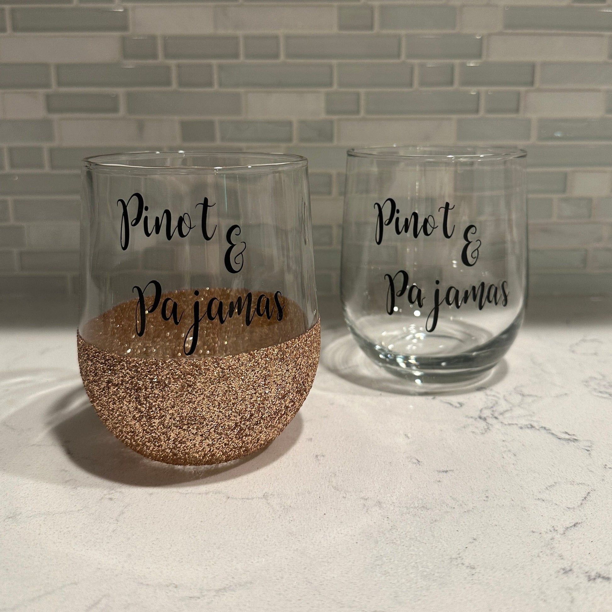 Pinot & Pajamas Stemless Wine Glass