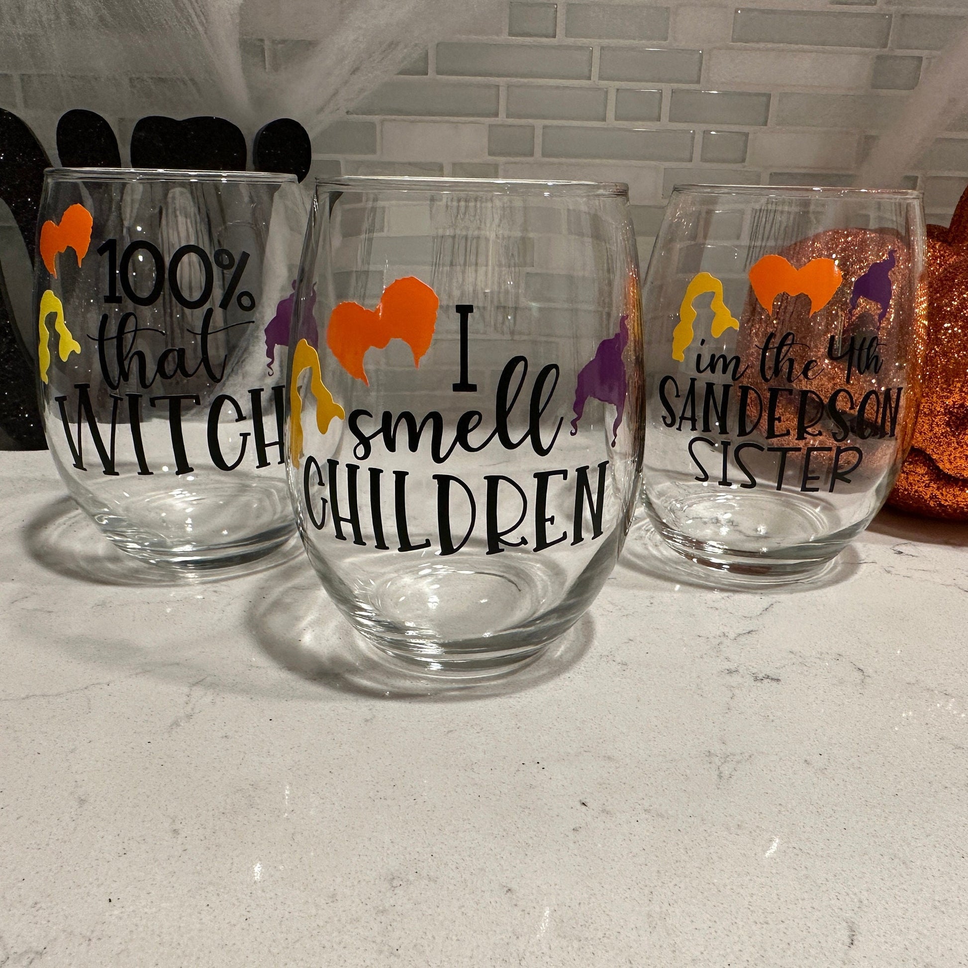 I’m the 4th Sanderson Sister Stemless Wine Glass