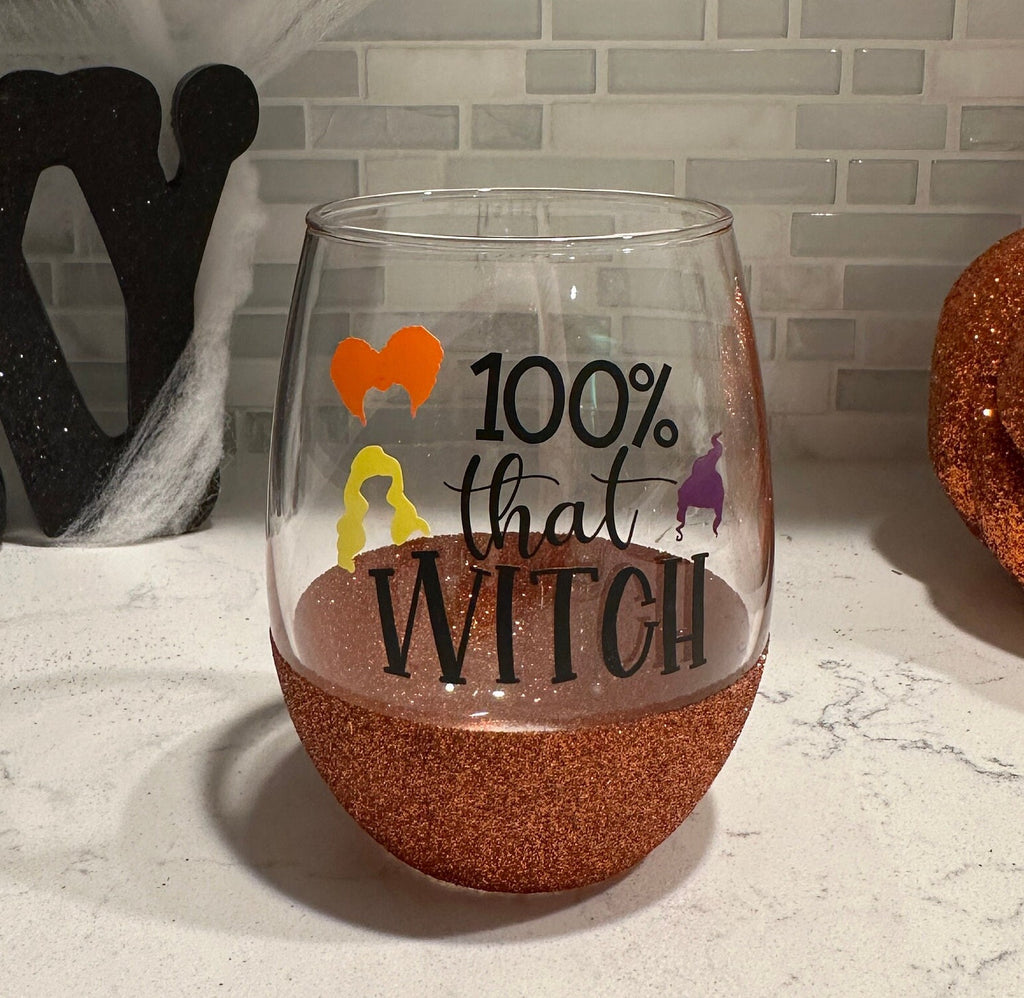 100% that Witch Stemless Wine Glass