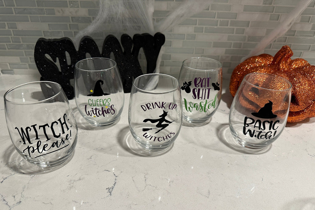 Basic Witch Stemless Wine Glass