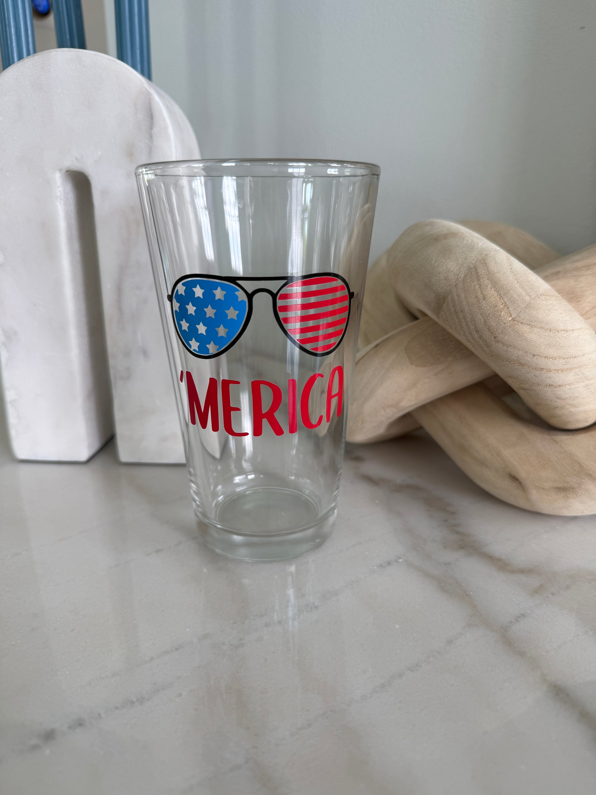 'Merica Pint Glass