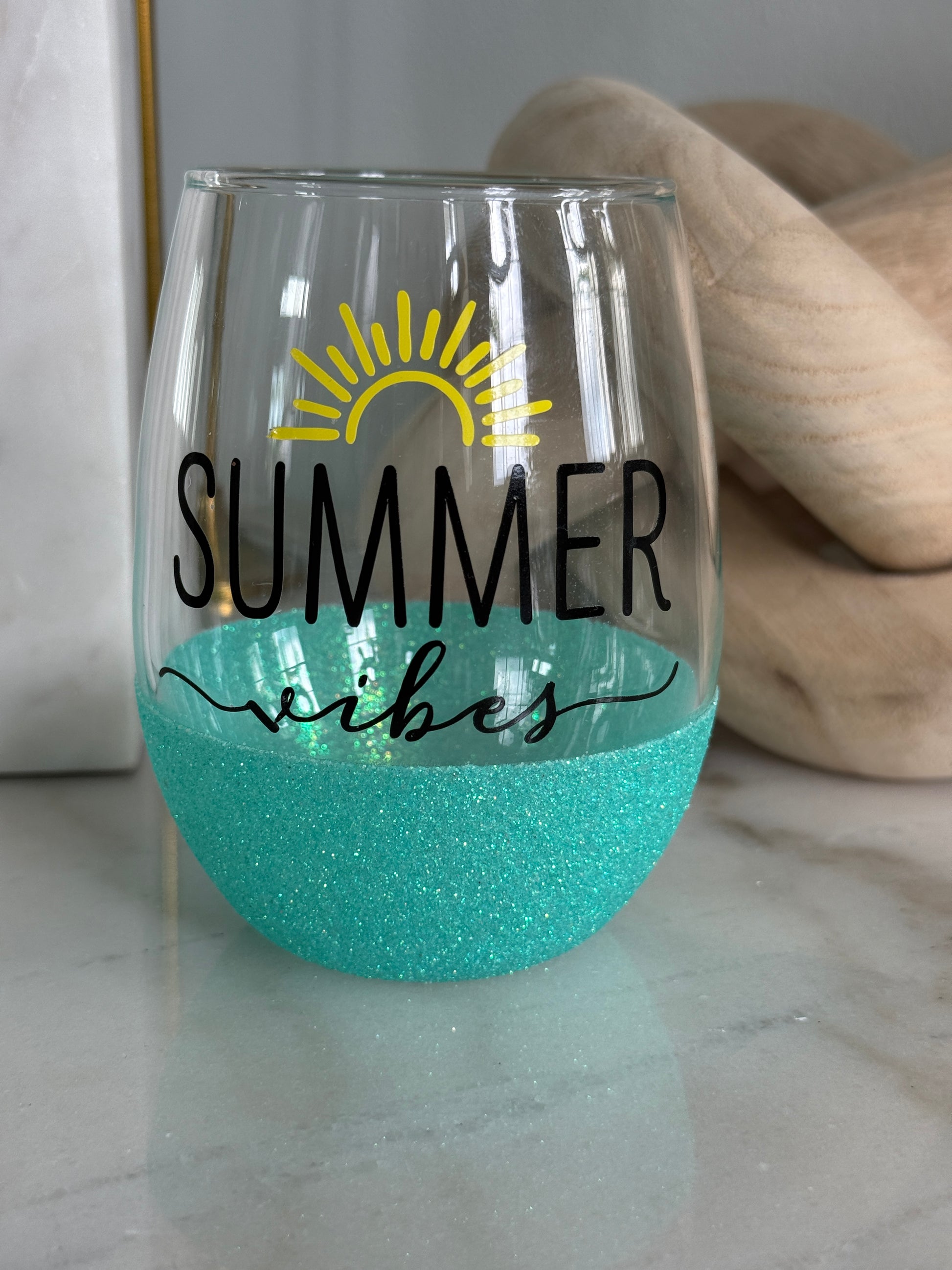 Summer Vibes 2 Stemless Wine Glass