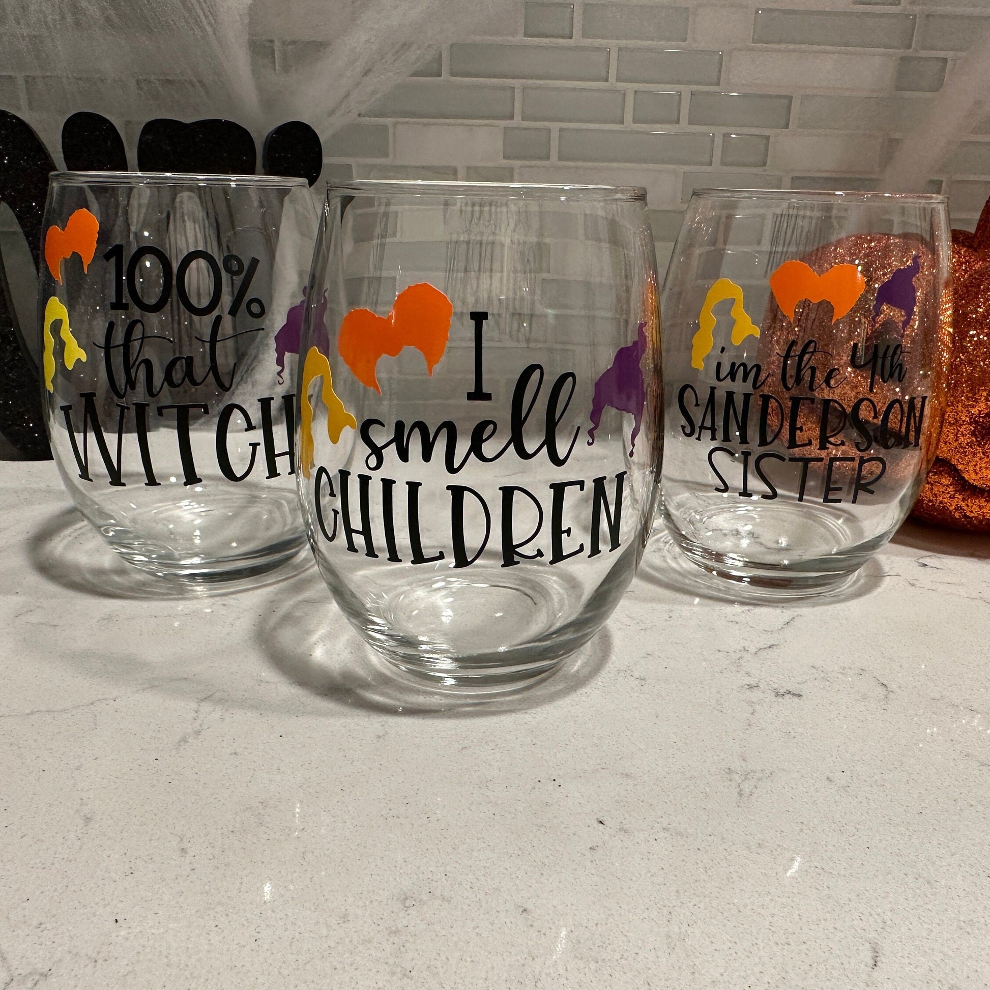 I Smell Children Stemless Wine Glass