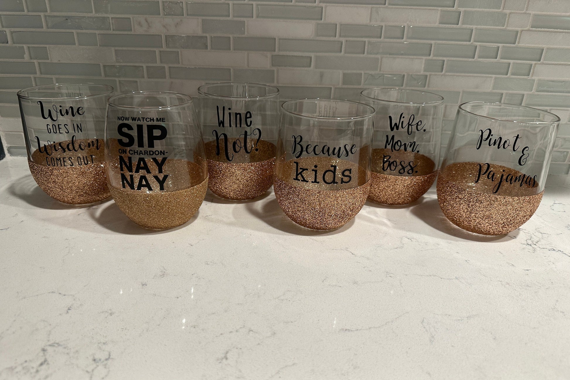 Wine Not? Stemless Wine Glass