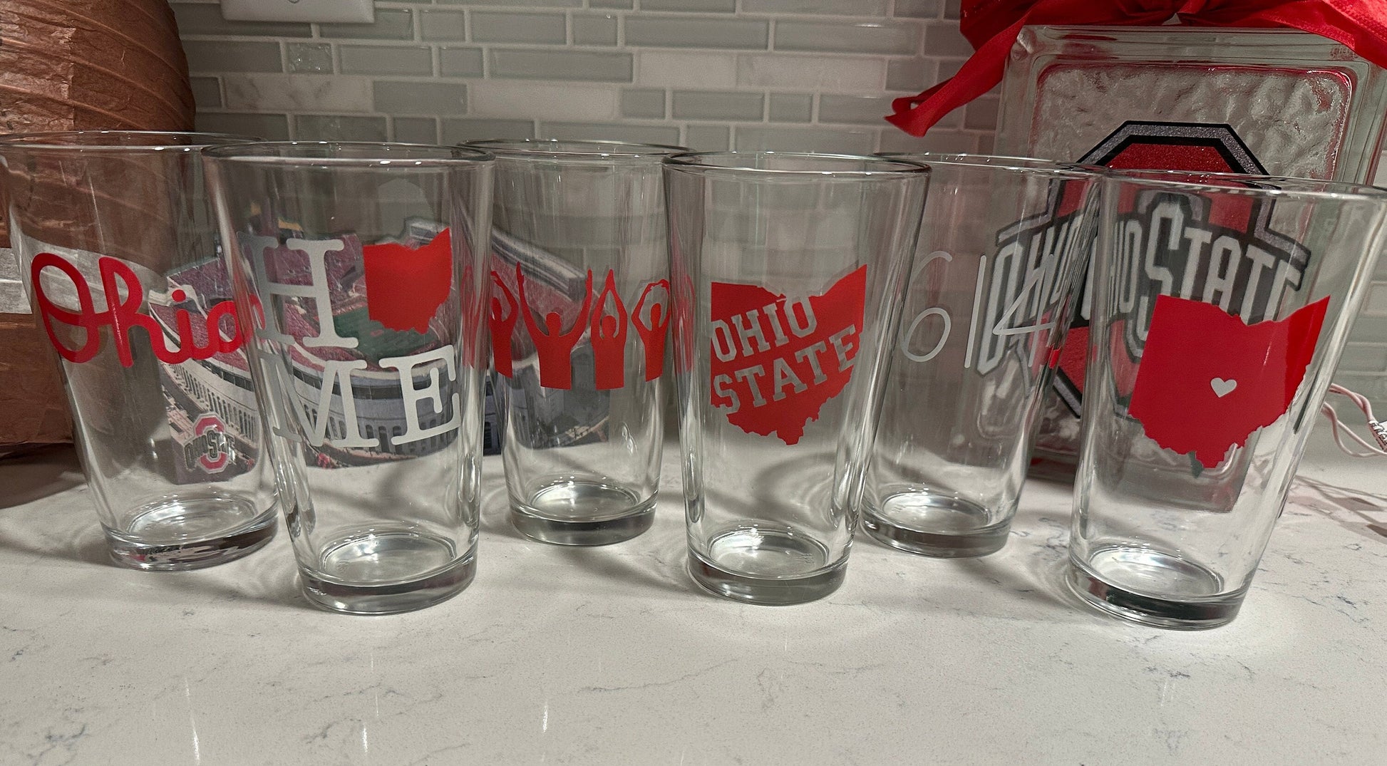 Script Ohio Pint Glass