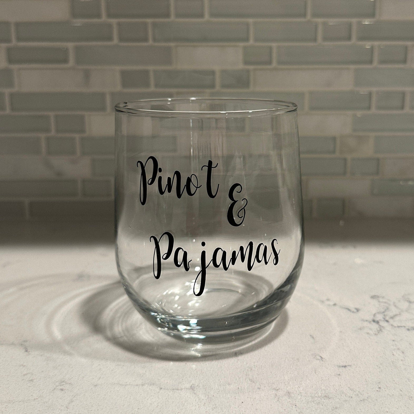 Pinot & Pajamas Stemless Wine Glass
