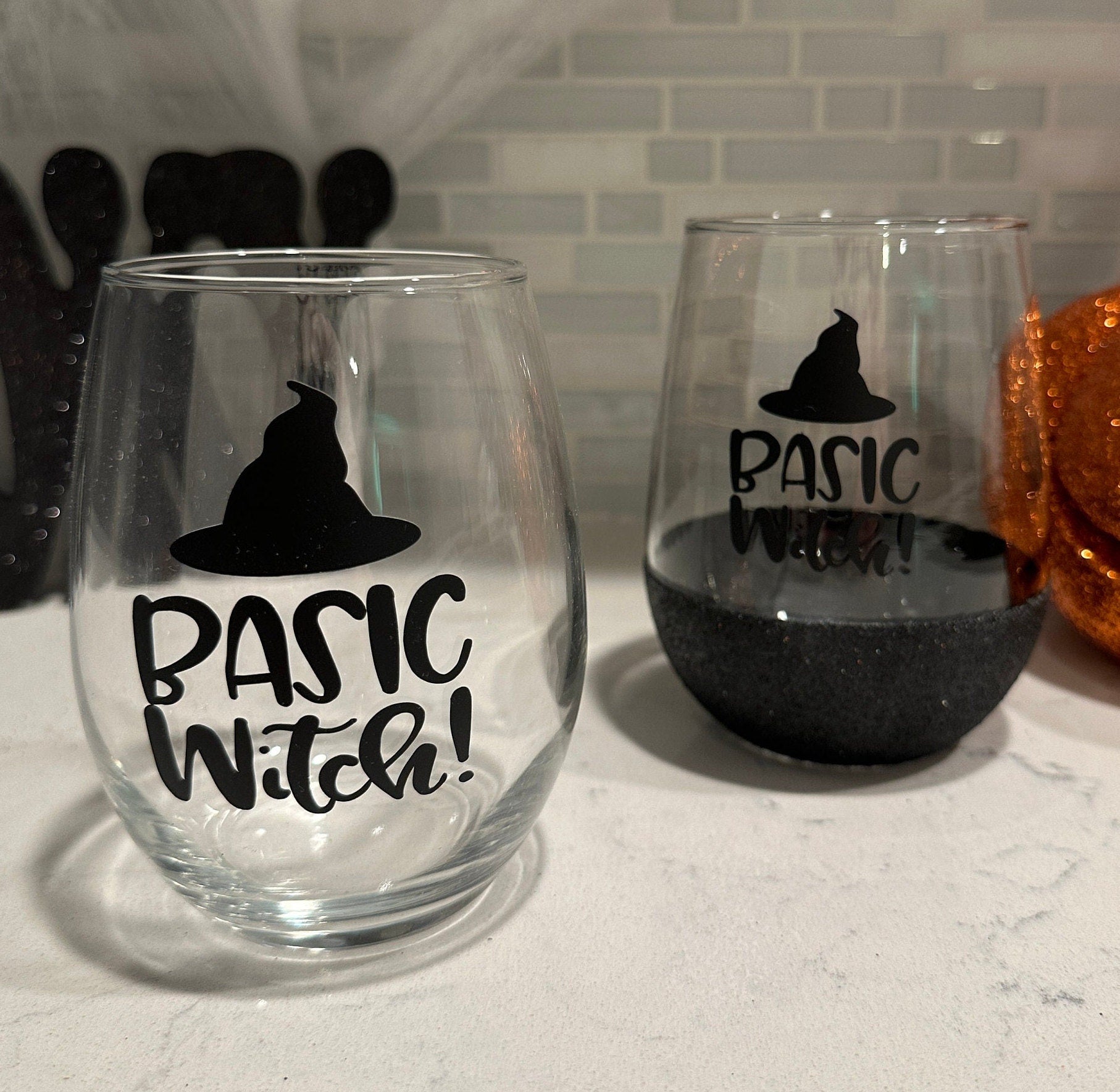 Basic Witch Stemless Wine Glass